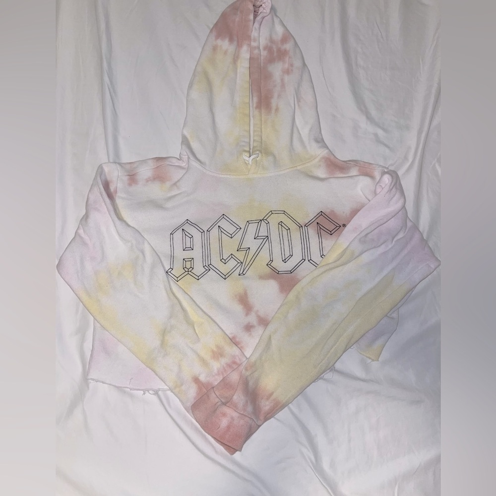 ACDC cropped hoodie